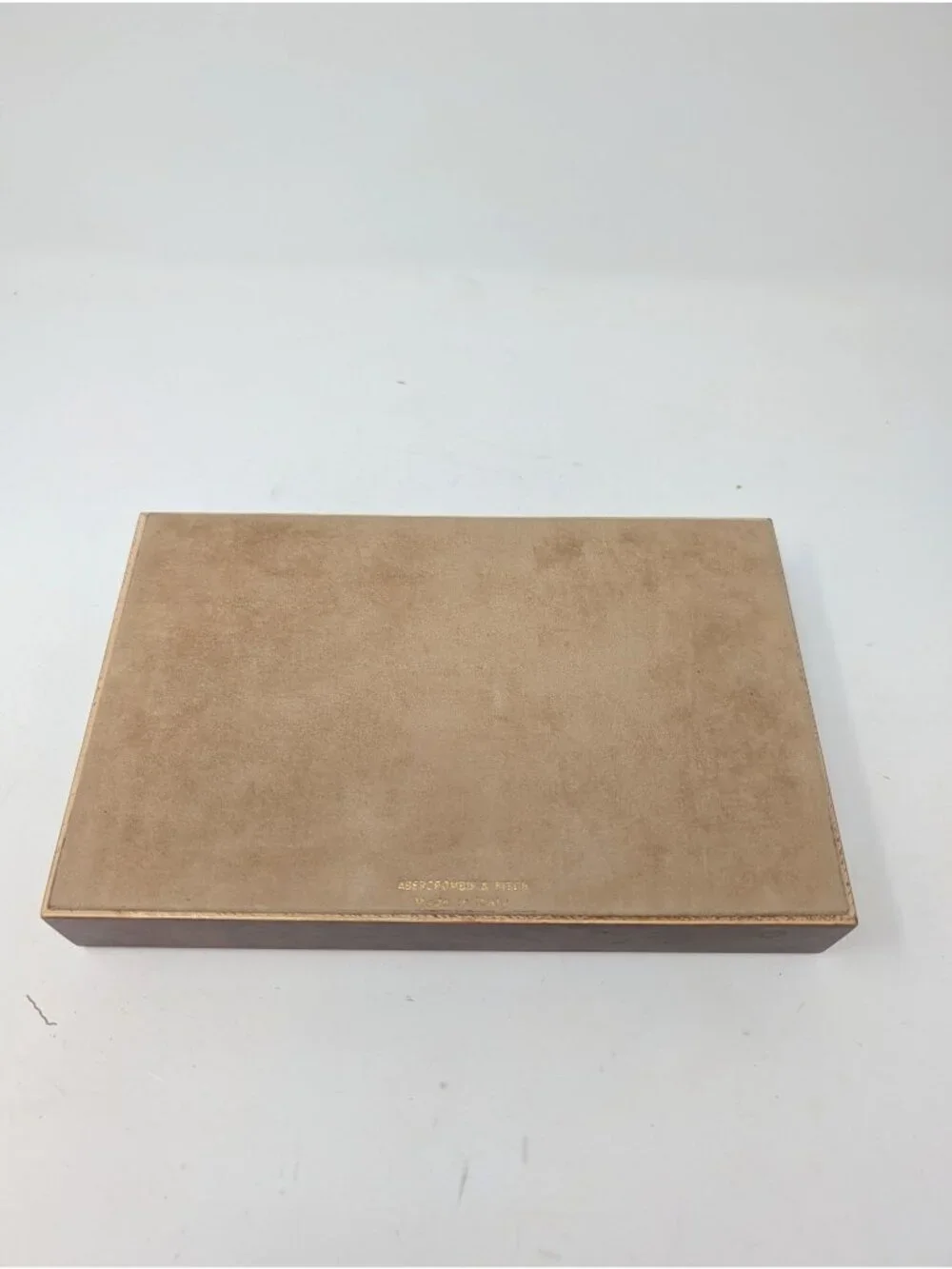 Vintage Abercrombie & Fitch Woodgrain Tray Jewelry Italy